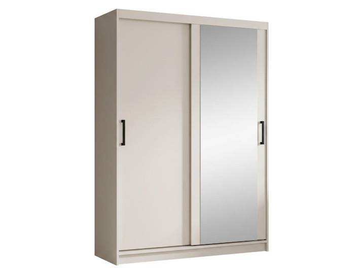 Beautysofa Schwebetürenschrank Hela mit 2 Türen. 120 cm, Kaschmir, 120x205x60 cm, Schlafzimmer, Kleiderschränke, Schwebetürenschränke