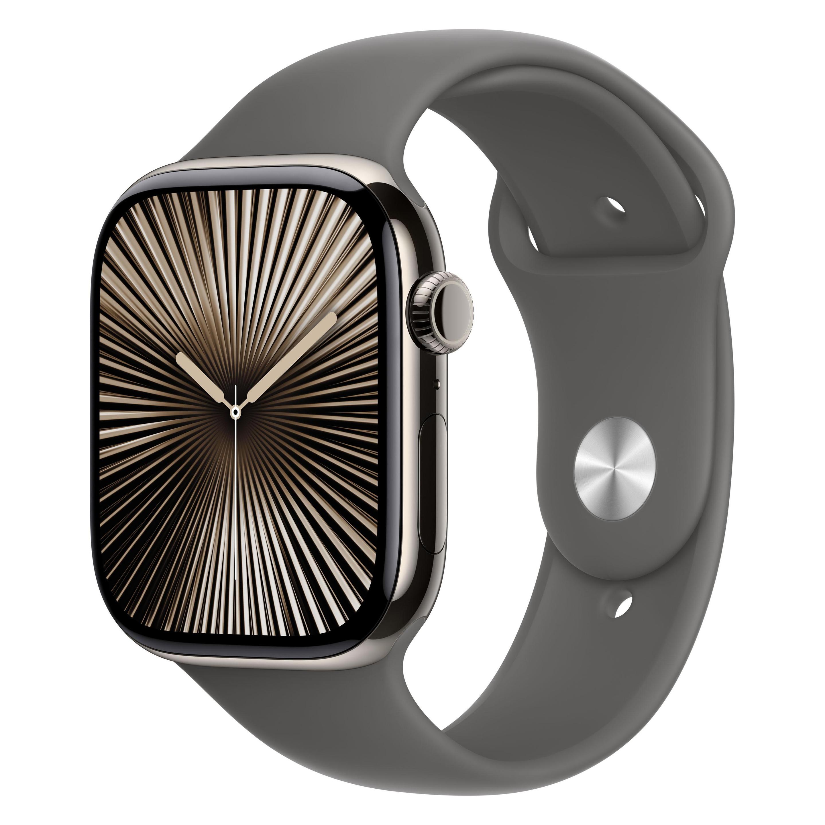 Apple Watch Series 10 (46 mm, Titan, Natur, 4G) (MWY93QF/A)