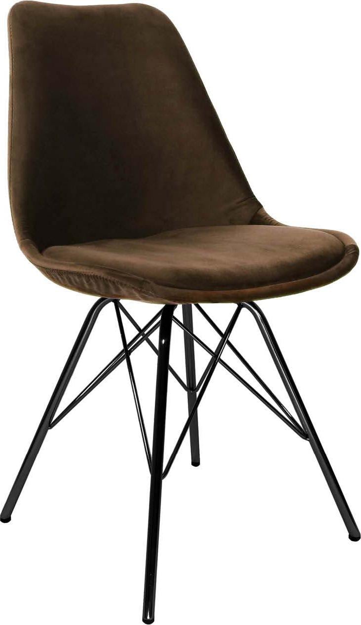 Kick Collection eetkamerstoel Velvet - Koffiebruin