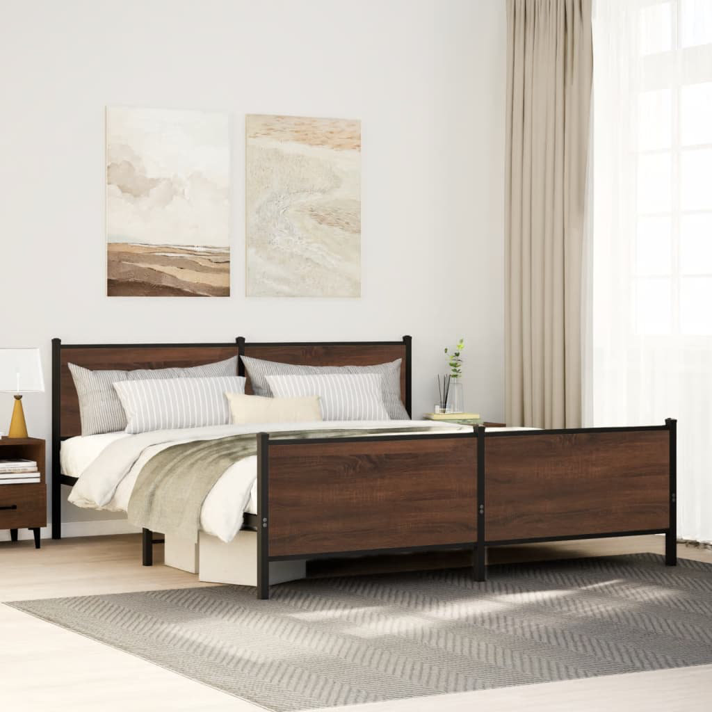 Borough Wharf Callisburg Bed Brown Oak 75 x 190 cm