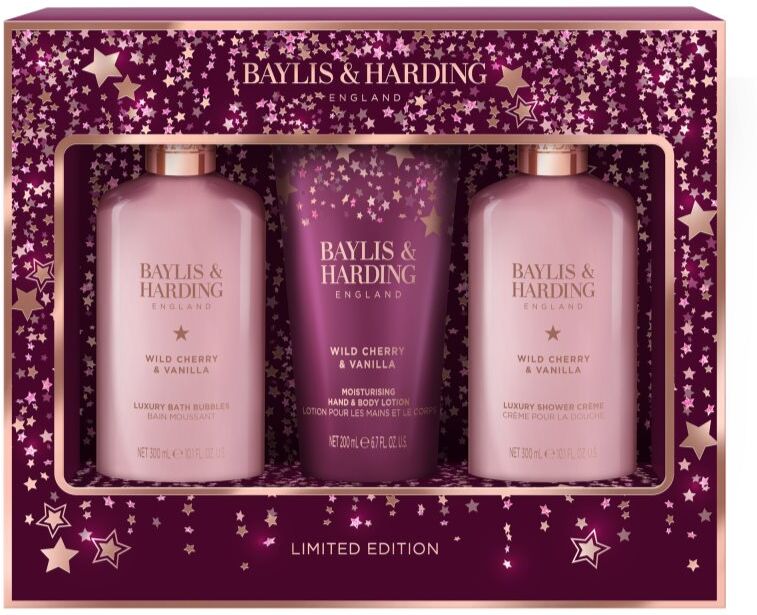 Baylis & Harding Wild Cherry & Vanilla gift set for the bath