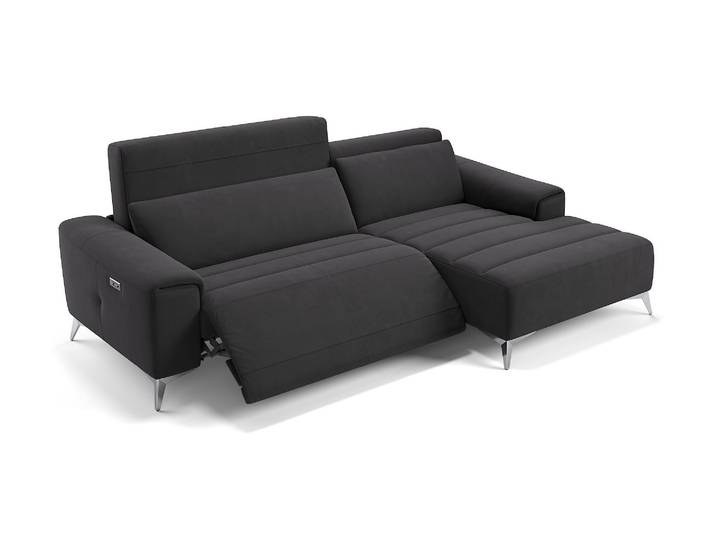 Stoff Ecksofa BELLA Polsterecke Sitzecke Relaxfunktion