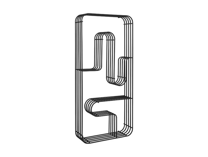 AYTM Étagère murale Curva rectangulaire Noir
