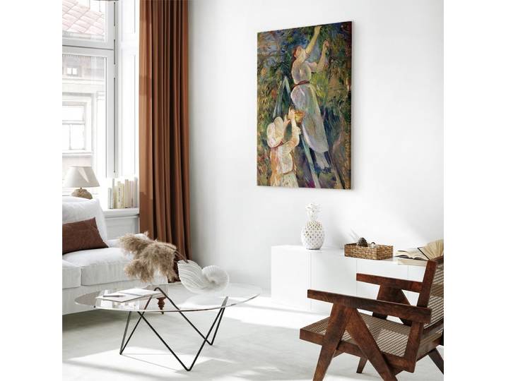 Toile La cueilleuse de cerises Feutre Vert/Vert 40 x 60cm