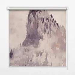 INNENROLLO - Fensterrollo - Rollo - 60x40 cm - Bemalte Berge