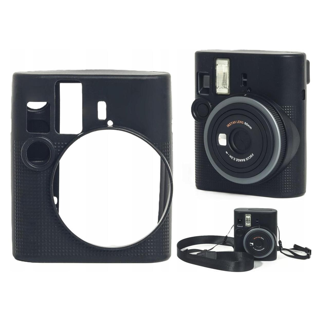Pixco Futerał Etui Pokrowiec Case Osłona Silikon Do Fuji Fujifilm Instax Mini 41 / Czarny (LOVEINSTANT)