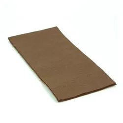 Schachtel mit 1200 Papierservietten Tip Point 40x40 gefaltet 1/8 Farbe Braun