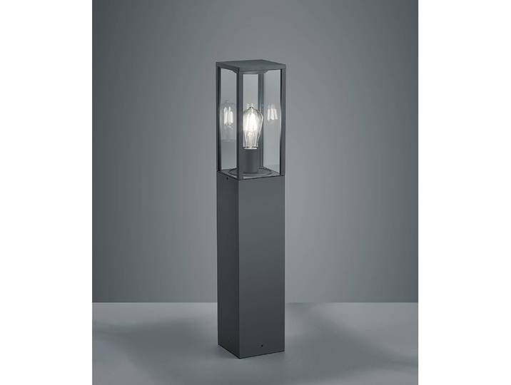 Wegeleuchte Garonne I 14 x 80 x 14cm Schwarz/Schwarz