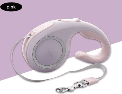 Inspire Picks Automatic Retractable Dog Leash For Small & Medium Pets 3M 5M Telescopic Walking Lead pink 3m