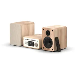 Pure Classic Stereo Mini Stereoanlage DAB+/FM, Bluetooth, CD, USB weiß/Eiche