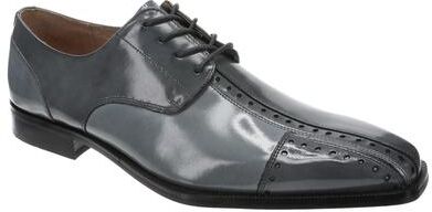 Stacy Adams Palmento - Mens 7 Grey Oxford Shoes Medium