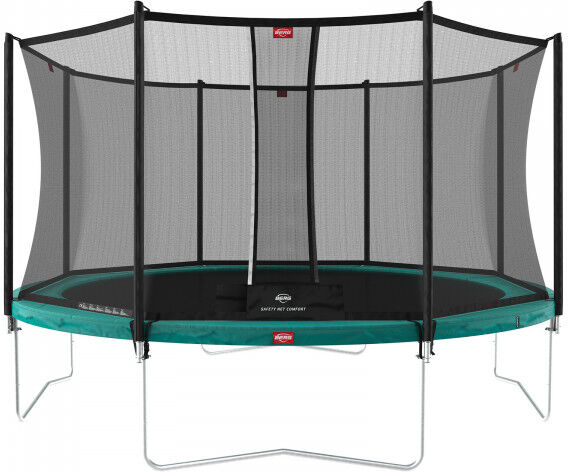 BERG Favorit Regular Trampoline With Safety Net Comfort 380cm Green