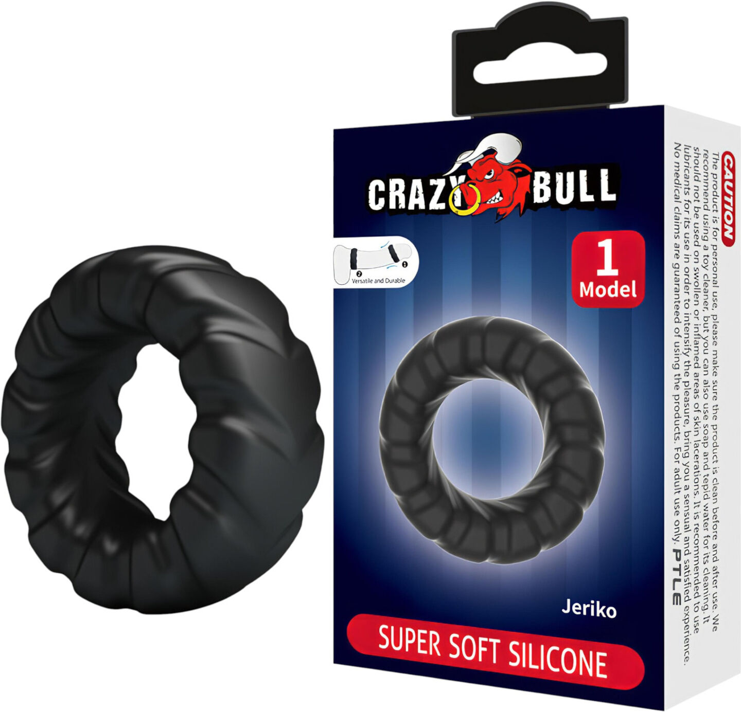 Crazy Bull - Penisring - Ekstra Kraftig - Sort