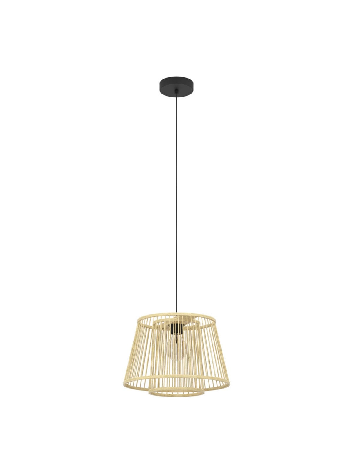 EGLO HYKEHAM PENDELLEUCHTE E27 Ø380 NATUR