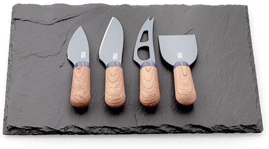 Taylor s Eye Witness Brooklyn Slate Walnut Cheese Board & Cheese Knife Set