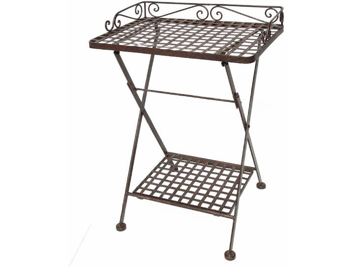 Beistelltisch AMBIENTE HAUS Antik II , braun, B:50cm H:69cm T:38cm, Tische, Beistelltisch, antikbraun