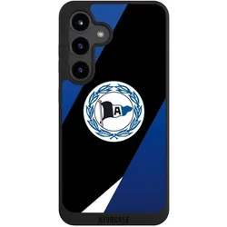 Nivocase Handyhülle für Samsung Galaxy S24 Hülle NIVOpure Case Schwarz Arminia Bielefeld DSC Offizielles (Samsung Galaxy S24), Smartphone Hülle, Schwarz