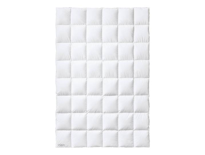 Daunenbettdecke Medium 140 x 200cm Weiß Baumwollstoff