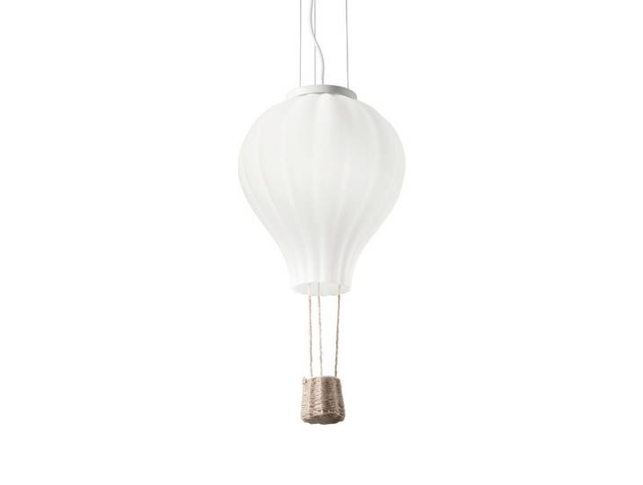Kinderhängeleuchte Dream Big Sp1, Weiß, Glas, Kugel, 78-170 cm, Lampen & Leuchten, Innenbeleuchtung, Kinderzimmerlampen, Kinderhängeleuchten