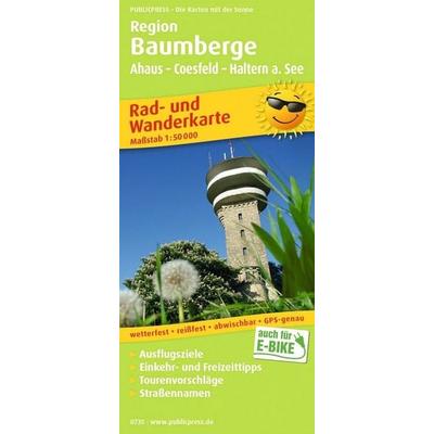 Publicpress Rad- und Wanderkarte Region Baumberge, Ahaus, Coesfeld, Haltern a. See 1:50.000, Sonstige von , KOMPASS Freytag & Berndt,