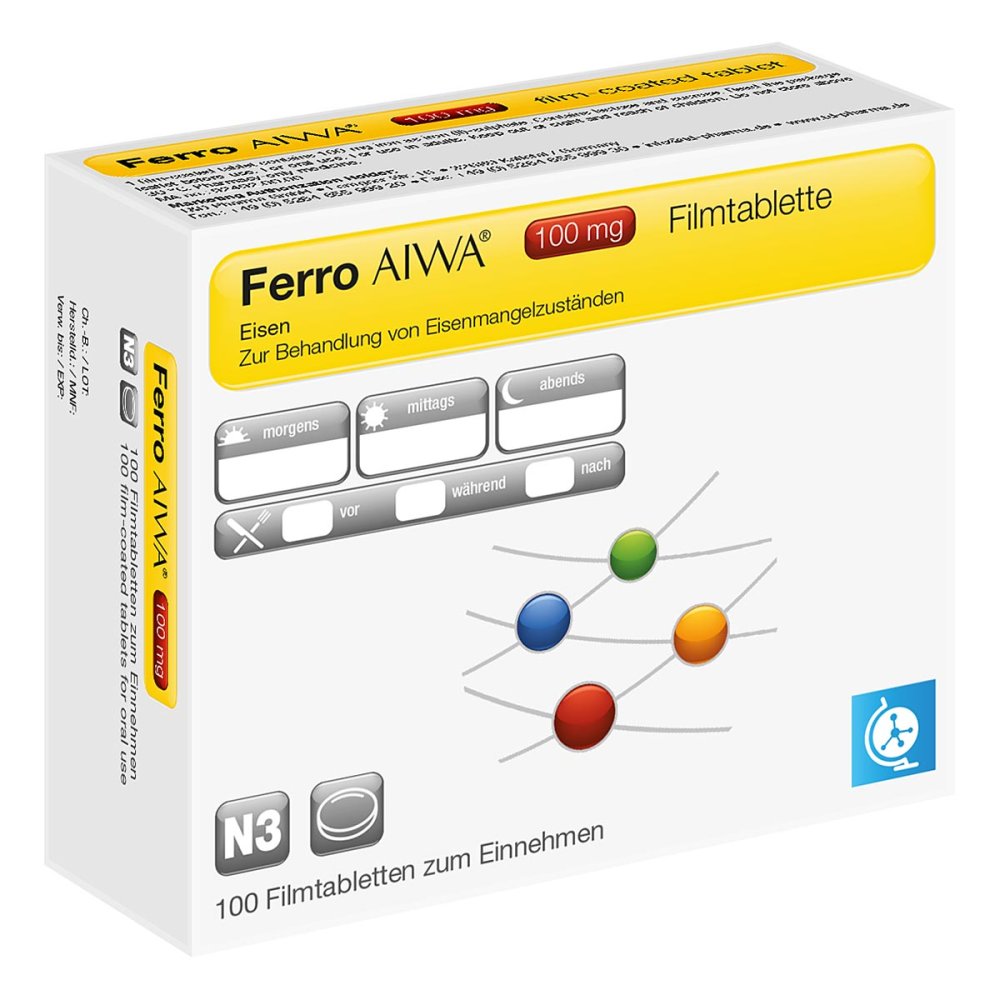 T & D Pharma GmbH Ferro Aiwa 100 mg Filmtabletten 15250398