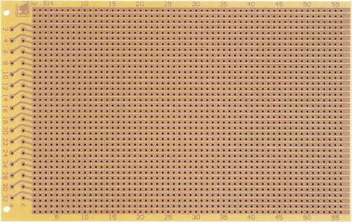 Rademacher WR-Typ 914 Prüfungsplatine nach IHK-Richtlinie Hartpapier (L x B) 160mm x 100mm 35µm Rastermaß 2.54mm Inhalt 1St.