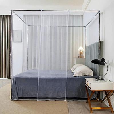 Uplift Picks Four Corner Princess Mosquito Bed Canopy Adds Elegant Breathable Nightly Protection white l