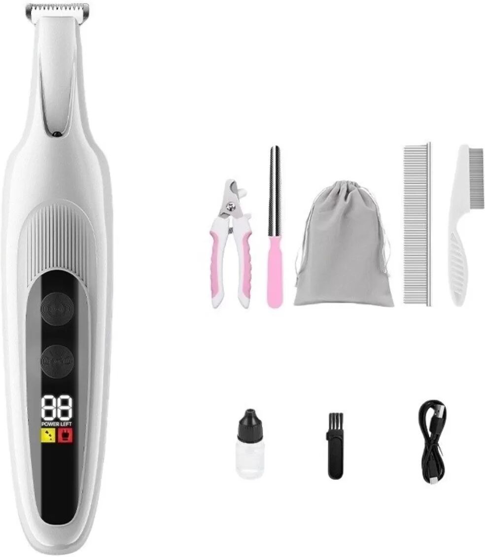 INF Tondeuse Étanche Rechargeable et Silencieuse avec Écran LED