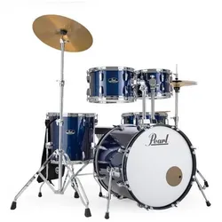 Pearl Roadshow 18 Zoll Royal Blue Metallic Drumset (Acoustic-Drum), Schlagzeug, Blau