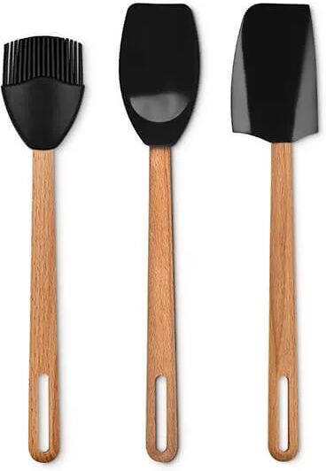 Le Creuset Signature Silicone Black Onyx Set of 3 Baking Tools