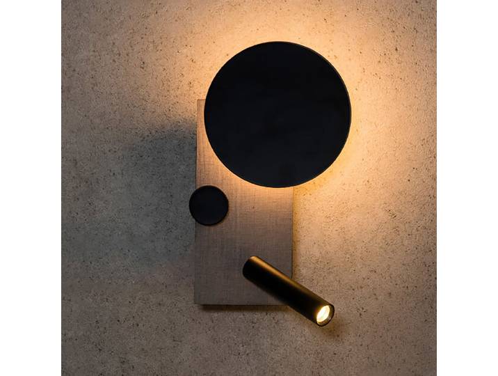 Klee LED-Wandleuchte, grau, linke Variante, 2-flg. - Faro FARO BARCELONA - Wohnzimmer - Modern - Metall - Einflammig