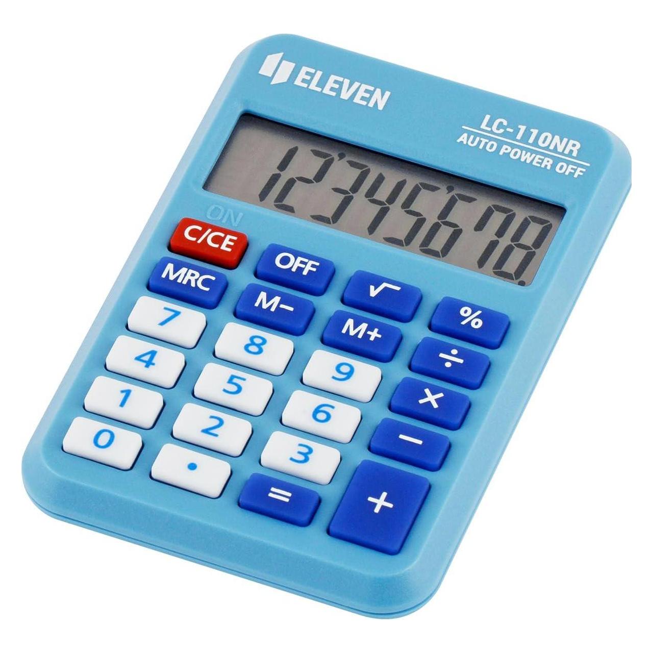 Eleven Taschenrechner LC-110NR-BL (Batteriebetrieb) (LC110NR-BL)