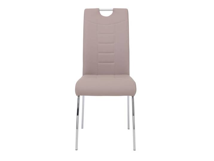 Stuhl Andrea 2er-Set Lederlook cappuccino