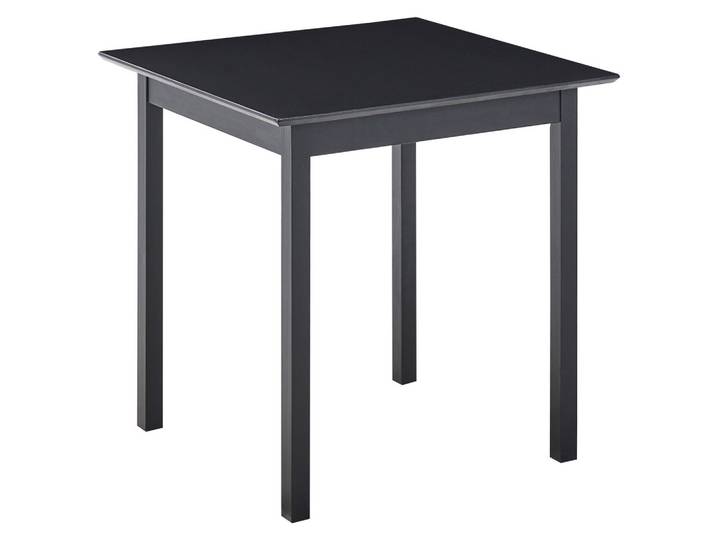 ESSTISCH Schwarz 75/75 cm Kiefernholz Veritas