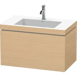 Duravit Möbelset c-shaped Set wandhängend wandhängend „L-Cube“ 80 × 50 × 48 cm Eiche Natur
