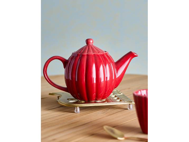 Théière Latina Ø 13cm Rouge/Rouge