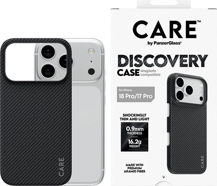 PanzerGlass CARE Hülle für Apple iPhone 18 Pro/17 Pro Discovery MagSafe (Premium Aramid Case)