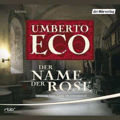 Der Name der Rose - Umberto Eco, Audio, 9783844500431