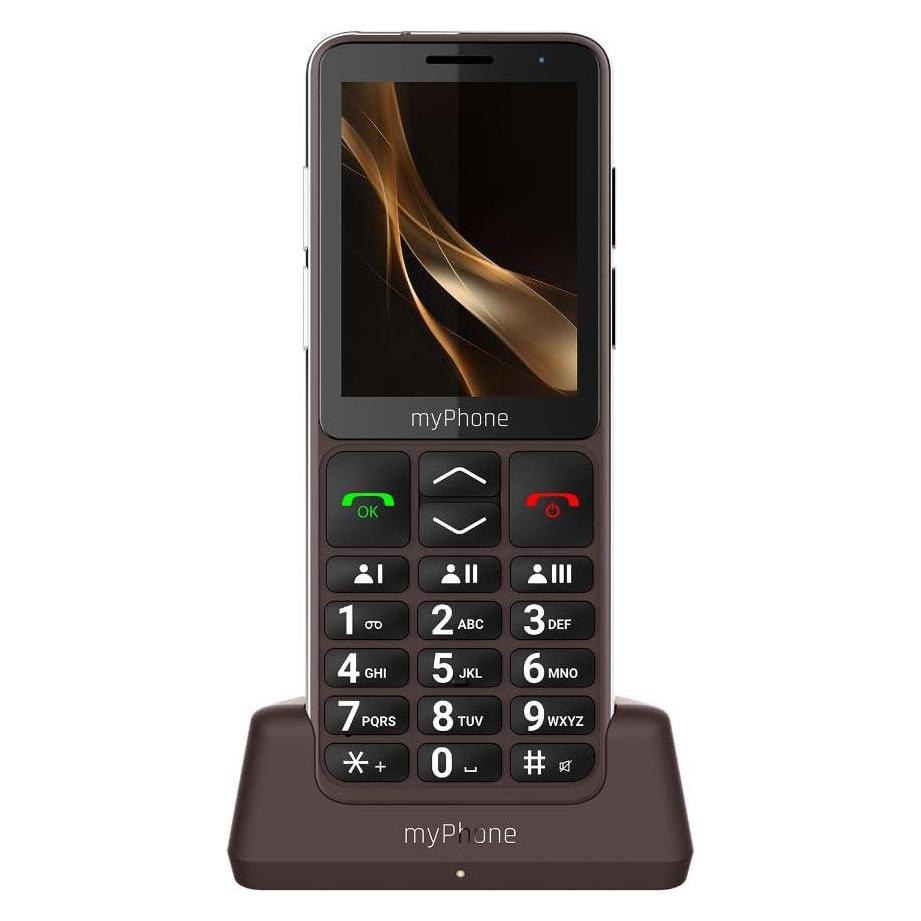 Myphone Bueno LTE Praline Collection 4G 2000 mAh IPS 28 toetstelefoon 240x320px SOSknop dockstation (2.80") (TEL001012)