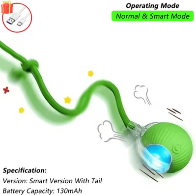 Inspire Curations MouseChase Automatic Rolling Ball Toy green