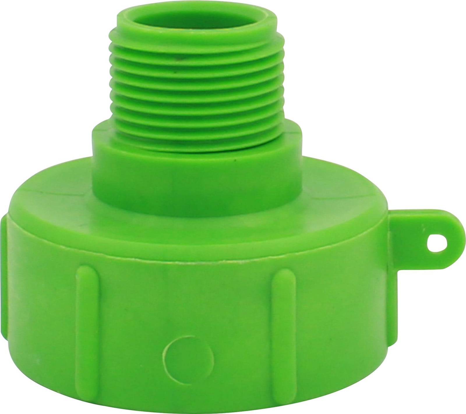 Graf IBC adapter van 2 inch grof schroefdraad naar 1 inch fijn schroefdraad