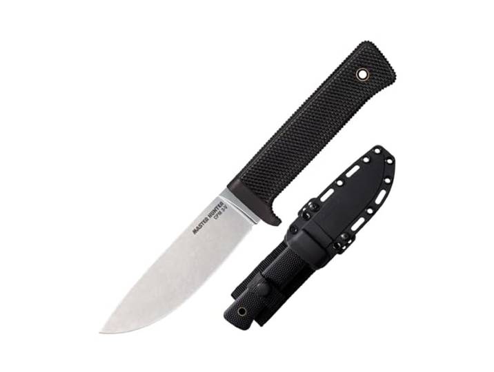 Cold Steel, Master Hunter Stonewash, Outdoormesser, Drop Point Klinge, Griff: Krey Ex, CPM-3V Klingenstahl, scharfes Messer für Abenteuer, Outdoor liebhaber, Outdoor tool, 4.5