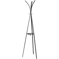 Helloshop26 - Designer-Garderobenständer für den Eingangsbereich 181 x 53 x 53 cm schwarzer Stahl