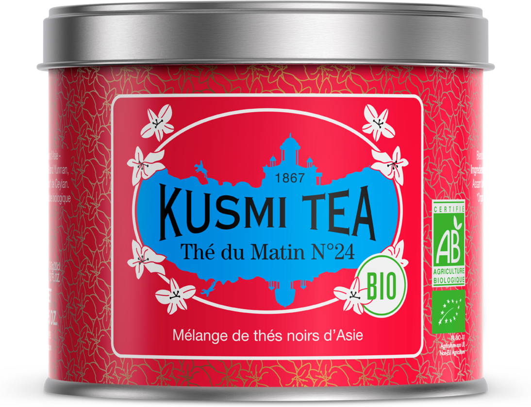 Thé du Matin N°24 - Schwarzer tee, ceylon, assam, yunnan, bio - Kusmi Tea