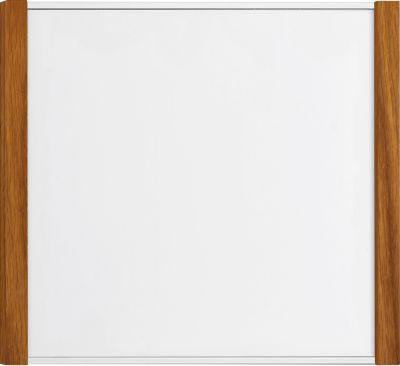 moedel Türschild LMH, Aluminium- und Holzrahmen, Holzart wählbar, Polyester-Abdeckung, Klebemontage, B 159,5 x H 150,5 mm, silber/Eiche