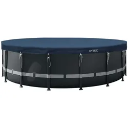 INTEX 28085 Pool Abdeckplane rund Deluxe 549 cm mit 20cm Überhang Plane Cover