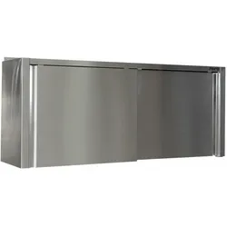 SARO Edelstahlhängeschrank - Tiefe 400 mm, 1600mm