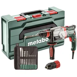 Metabo Multihammer UHEV 2860-2 Quick 10 teiliges Set mit SDS-plus-Bohrer-/Meißelsatz - metaBOX 145 L - 600713510