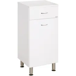 Keramia Pro Badezimmerschrank niedrig 35x79x33,3 cm weiß glanz PRON35K