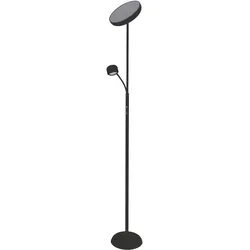 Näve LED Stehleuchte "ROMIS" mit Lesearm schwarz